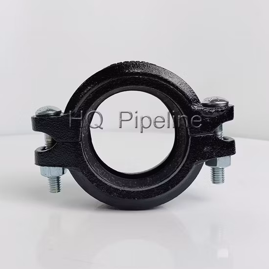 Raccordo per tubo scanalato in ferro duttile di colore rosso secondo le esigenze del cliente